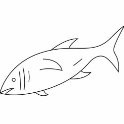 Un poisson à imprimer et à colorier. Il peut servir pour une activité sur le thème de la mer ou du 1er avril. coloriage gratuit