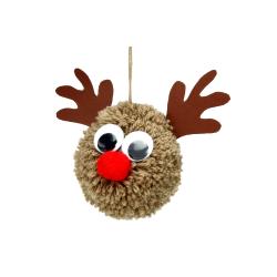 Découvrez une activité créative facile qui permettra aux enfants de fabriquer des rennes en laine tout doux à accrocher dans le sapin de Noël ! Ce bricolage de Noël sera l'occasion idéale