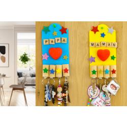 Porte-clés mural aimanté pour la fête des parents