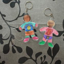 Tuto porte clés super héros Fête des pères