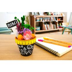 Pot de fleurs séchées "MERCI MAITRESSE"