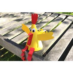 Découvrez notre nouveau tuto pour réaliser facilement cette petite poule de Pâques en papier.Au programme de ce bricolage, découpage, pliage et collage ! Une bonne cachette pour les oeufs de Pâque