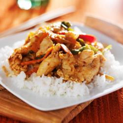 Poulet cuisiné à la pâte tandoori, une recette inspirée de l'Inde. une recette de poulet pour partir à la découverte de l'Inde et de ses saveurs.