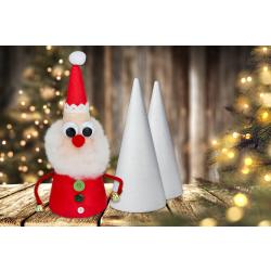 Aujourd'hui, nous allons transformer un simple cône en polystyrène en un magnifique Père Noël !Un bricolage facile et original à faire avec les enfants cet hiver.