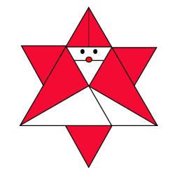 Comment faire un Père Noël en origami ? Voici un pas-à-pas pour faire un papa Noël en origami.