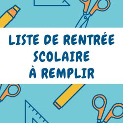 Listes à imprimer pour noter et cocher tout ce que vous avez à faire pour la rentrée scolaire. Une liste à imprimer pour ne rien oublier