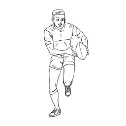 Rugby : coloriage joueurs de la coupe du monde