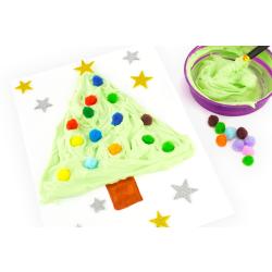 Le sapin de Noël à la peinture gonflante : recette et tuto facile