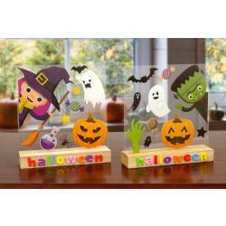 Scène d'Halloween avec stickers