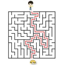 Solution du jeu de labyrinthe à imprimer sur le thème du carnaval copie