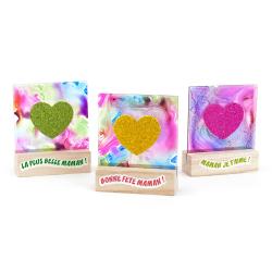 Support coeur tie and dye