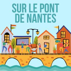 Sur le pont de Nantes un bal y est sonné.  Paroles et partition  de la chanson à coller par l'enfant dans un cahier de chants.