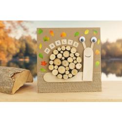 Tableau escargot d'automne