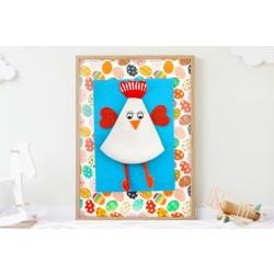 Tableau poule de Pâques