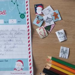 Voici une très jolie planche de timbres de Noël à imprimer pour que votre enfant puisse le coller sur son enveloppe et ainsi envoyer facilement sa lettre au Père Noël. Qu'il choisisse un timbre de Noë