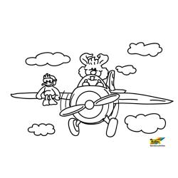 Avion 16 - Motif à décorer