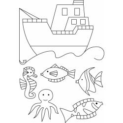 Bateau 04 - Motif à décorer