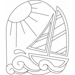 Bateau 04 - Motif à décorer
