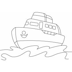 Bateau 08 - Motif à décorer