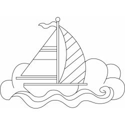 Bateau 08 - Motif à décorer
