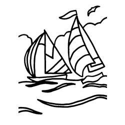 Bateau 10 - Motif à décorer