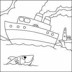 Bateau 13 - Motif à décorer