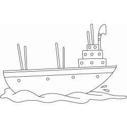 Bateau 16 - Motif à décorer