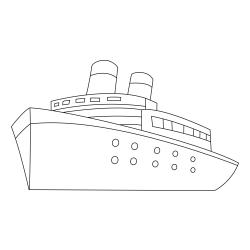 Bateau 16 - Motif à décorer