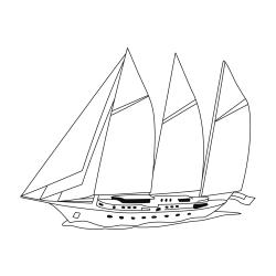 Bateau 16 - Motif à décorer