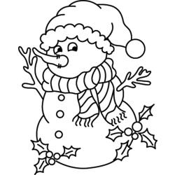 Bonhomme de neige 18 - Motif à décorer