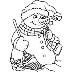 Bonhomme de neige 20 - Motif à décorer