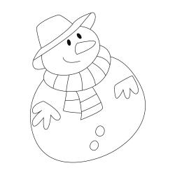 Bonhomme de neige 29 - Motif à décorer