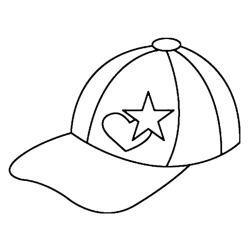 coloriage de bonnet étoiles