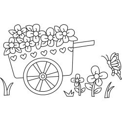 Coloriage avion transport 