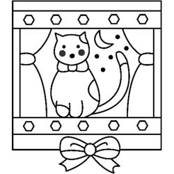 Coloriage enfant : Coloriage du chat tache