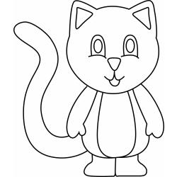 Coloriage enfant : Coloriage du chat tache