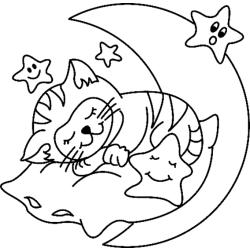 Coloriage enfant : Coloriage du chat tache
