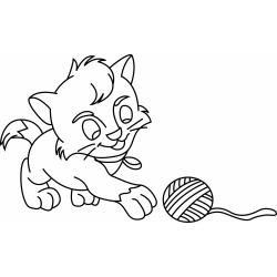 Chat 12 - Motif à décorer