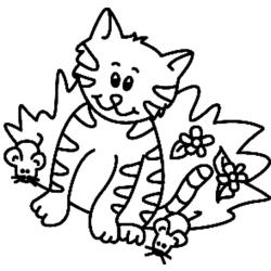 Chat 12 - Motif à décorer