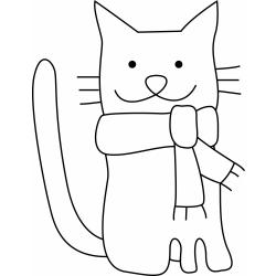 Chat 21 - Motif à décorer