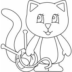 Chat 25 - Motif à décorer