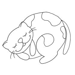 Chat 27 - Motif à décorer
