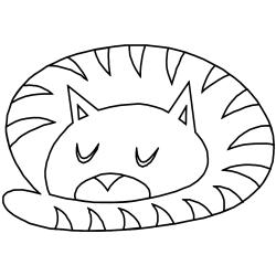 Chat 30 - Motif à décorer
