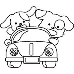 coloriage shiba inu