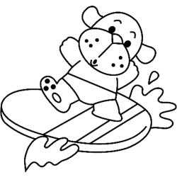 Coloriage de chiot