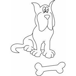 coloriage chien manga