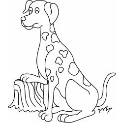 coloriage chien manga