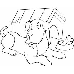 Chat et chien 01 - Motif à décorer