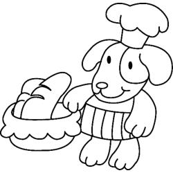 Coloriage chiot voiture