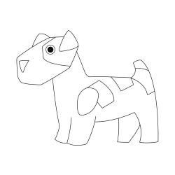 coloriage chien boulanger